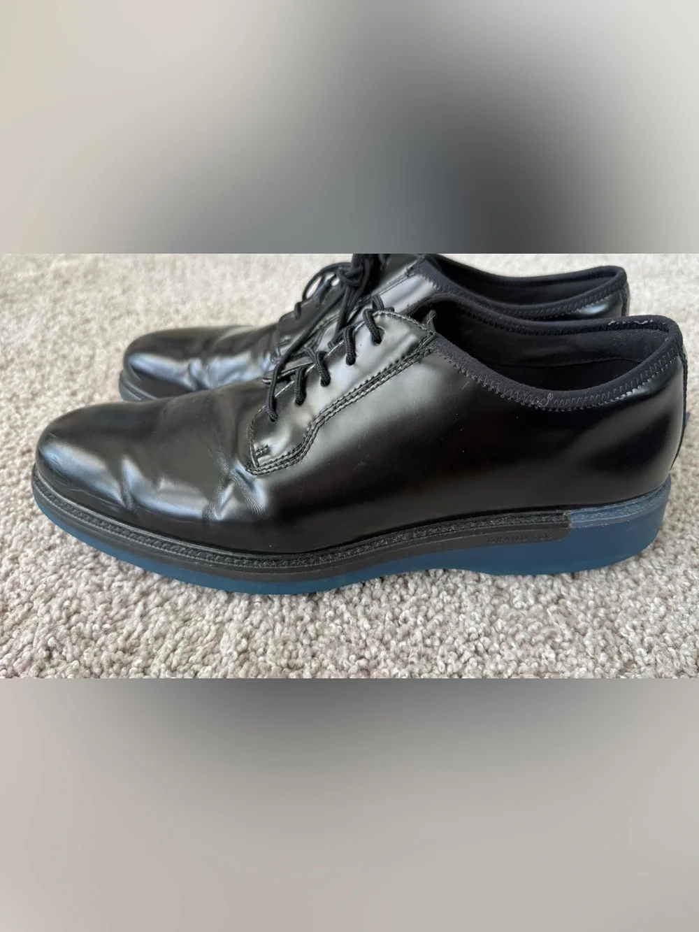 Cole Haan Grand.360 Plain Toe Oxford Dress Shoes Black Leather Men’s 13M C84109